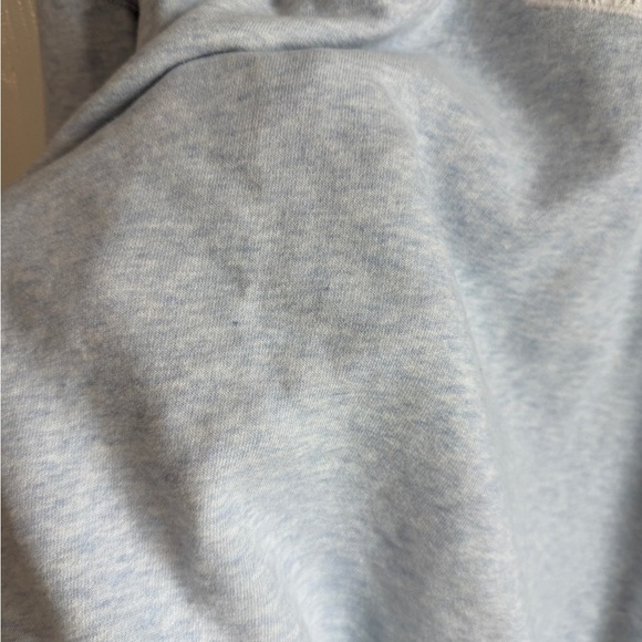 HOLLISTER USA Graphic Crewneck Sweatshirt Oversized Easy Light Blue Long Top L - Picture 8 of 9